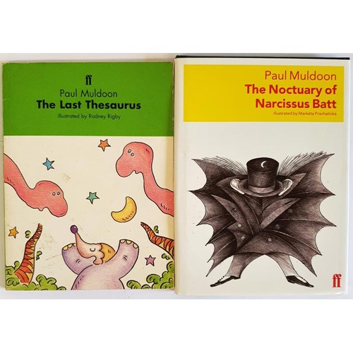 357 - Paul Muldoon; The Last Thesaurus, signed first edition, PB, Faber 1996. The Noctuary of Narcissus Ba... 