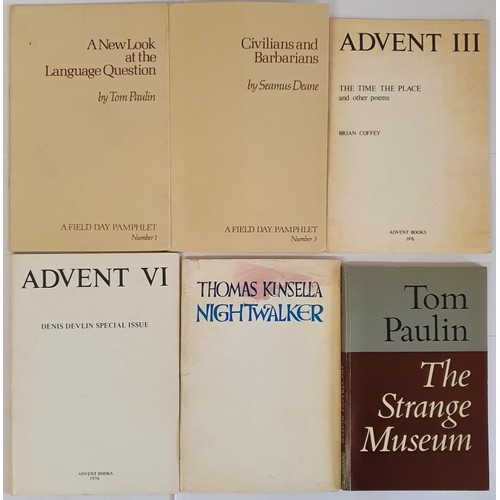 373 - Poetry: The Strange Museum by Tom Paulin, 1980; Advent III The Time The Place and other poems by Bri... 