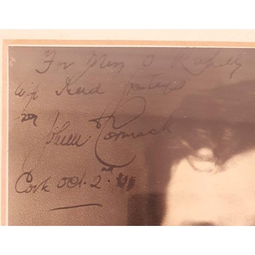 392 - Count John McCormack - A Framed Photograph of Count McCormack, SIGNED and inscribed 