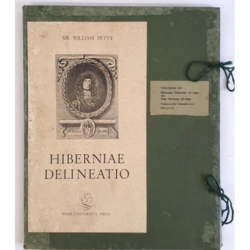 395 - Hiberniae Delineato, Sir William Petty, Irish University Press September 1970 with Atlas Minimum. 35... 