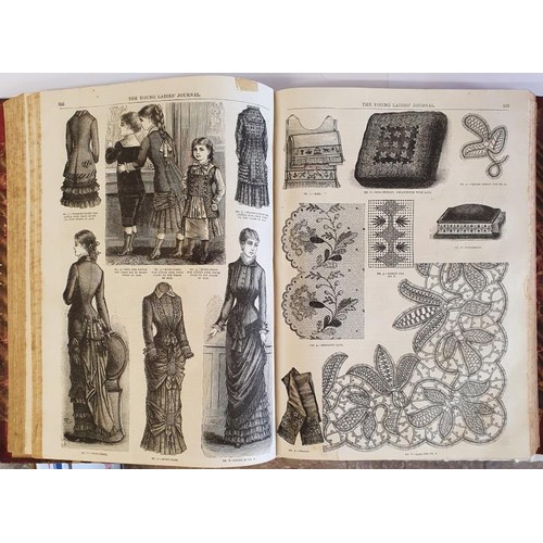 402 - The Young Ladies Journal an Illustrated Magazine of fashion, Fancy Work, Family Reading Etc Etc 1880... 