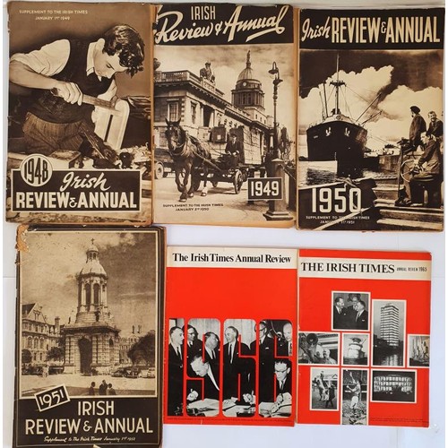 413 - Irish Times Yearly Review – 1948. 1949. 1950 & 1951. 1956 & 1966. Containing a review ... 