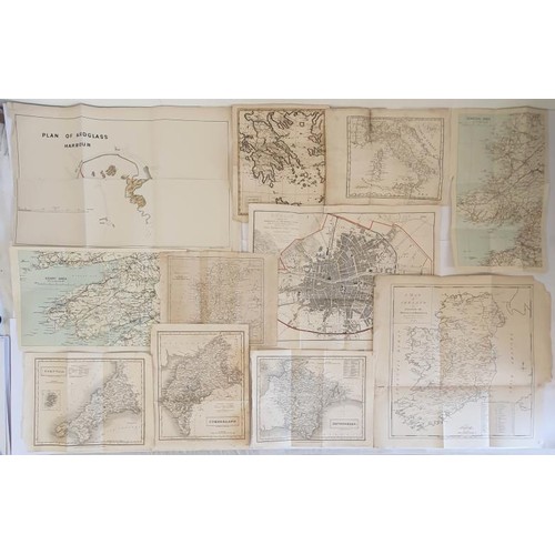 425 - Collection of Maps, Irish and foreign. Dublin boundaries. Circa 1900; Ancient Greece. Circa 1790.col... 