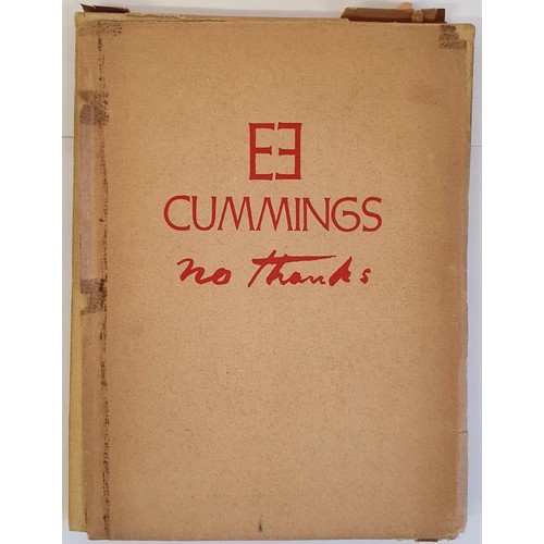 433 - No Thanks Cummings, E. E. Published by Golden Eagle Press, New York, 1935. First trade edition. Limi... 