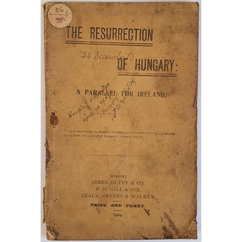 434 - The Resurrection of Hungary: A Parallel for Ireland. Griffith, Arthur] Published by James Duffy etc.... 