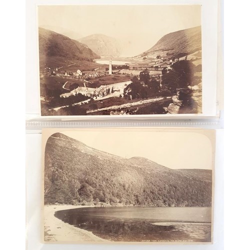 438 - Collection of 19th Century black & white photographs such as Glendalough and Lough Dan County Wi... 