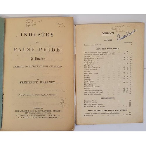 448 - Irish Related: Industry and False Pride A Treatise Addressed to Irishmen At Home and Abroad by Frede... 