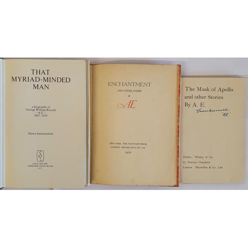 465 - A. E.- George Russell; The Mask of Apollo and other Stories, Published by Whaley & Co. c 1904, 1... 