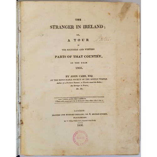 467 - The Stranger in Ireland; or, a Tour in the Southern and Western Parts of that Country, in the Year 1... 