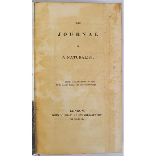 478 - The Journal of a Naturalist John Leonard Knapp Published by John Murray, London, 1829. First edition... 