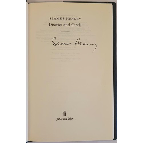 496 - Seamus Heaney, District and Circle, 2006 SIGNED, 1st Ed. HB, DJ