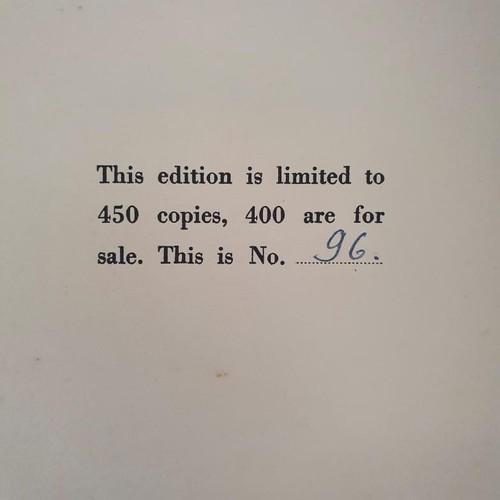 515 - Special editions: The Bridge of San Luis Rey, 4to, pic covers, 1929, ltd to 1100 copies of which thi... 