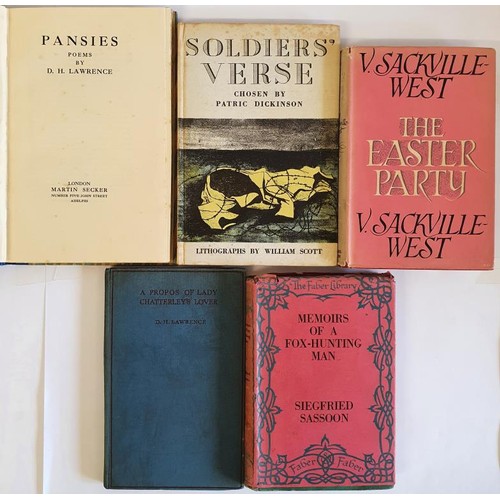 535 - English Literature, Soldier’s Verse, Chosen by Patric Dickinson, with Lithographs by Willaim S... 