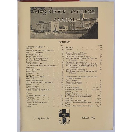 537 - Blackrock College Annual 1952/53/54/55/56/57/58 (8)