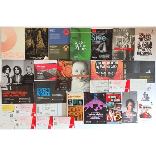 612 - Abbey Theatre: A wonderful collection of Programmes, Tickets relating to productions at the famed Ab... 