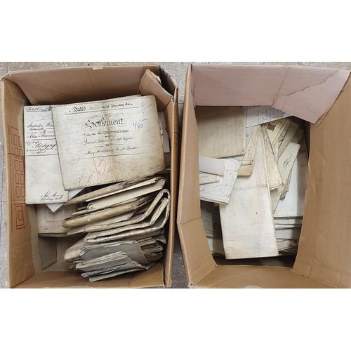 619 - 18th/19th Century Title deed/Will/Legal Documents over 100 in total. Mainly from the Counties of Dub... 