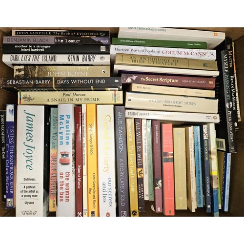 626 - Irish Literature - A collection of 75+ Titles, hard and paper back (2 boxes)