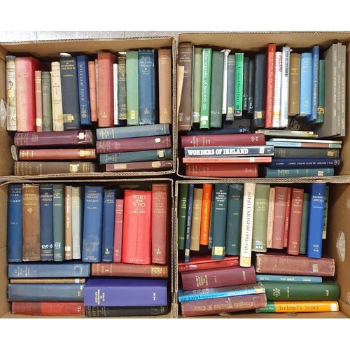 658 - 4 Boxes of Irish and General interest Books c 75, Ex libris