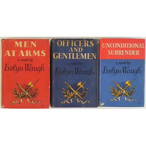 140 - Evelyn Waugh - Men at Arms, Officers and Gentlemen & Unconditional Surrender/ published, 1951-19... 