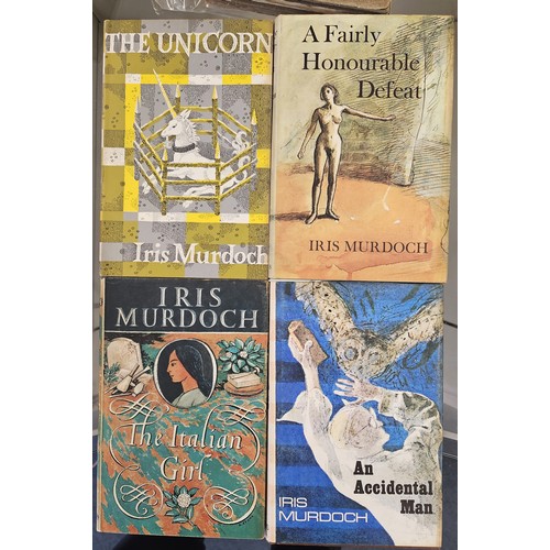 325 - Iris Murdoch: A collection of Iris Murdoch titles some 4 x 1st Ed (2nd image), all HB with DJs (9)