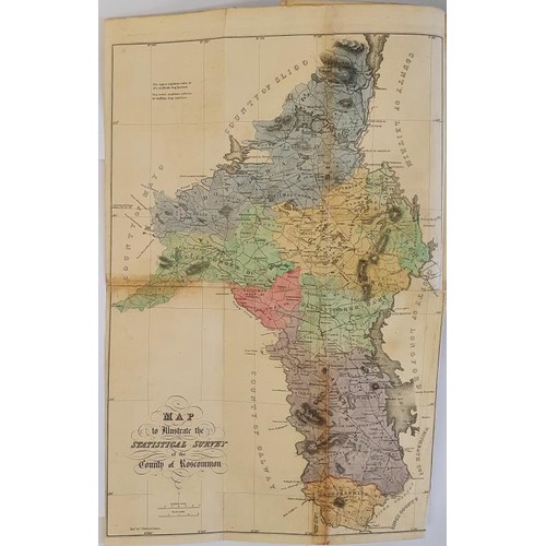 48 - Isaac Weld 'Statistical Survey of the County of Roscommon' 1832. 1st Edition. Map. Half Calf