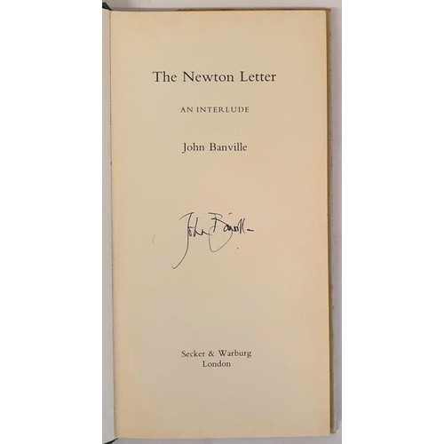 96 - John Banville; The Newton Letter, Signed first edition, first print HB, Secker & Warburg 1982