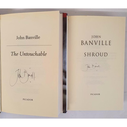 97 - John Banville; The Untouchable, Signed first edition, first print HB, Picador 1997 Shroud, Signed fi... 