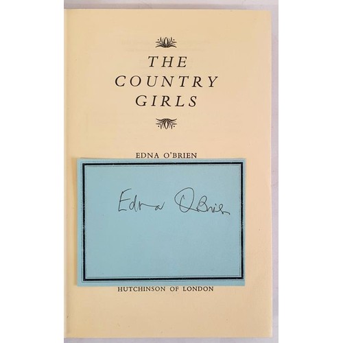 103 - Edna O’Brien; The Country Girls, First edition, first print HB with bookplate signed by the au... 