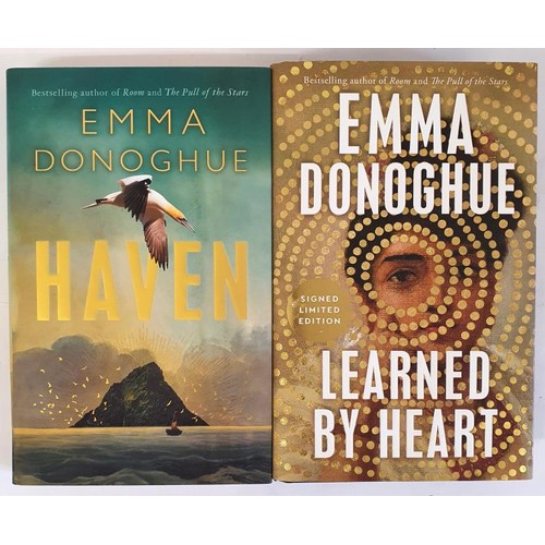 105 - Emma Donoghue; Haven, Signed first edition, first print HB, Picador 2022 Learned by Heart, Signed li... 