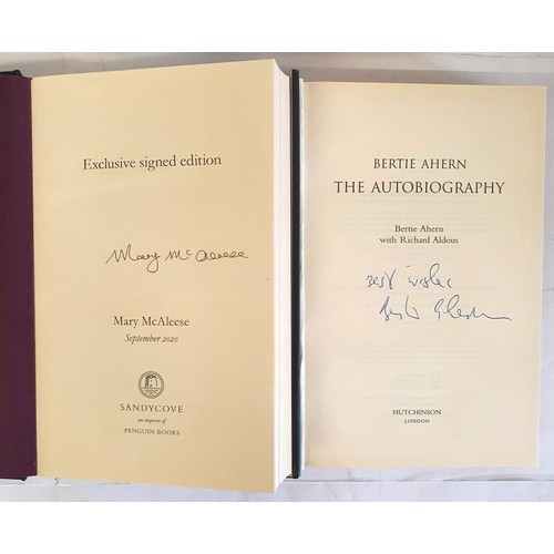 123 - Mary McAleese, Here's The Story, 2020; and Bertie Ahern, 2009 - Both SIGNED autobiographies