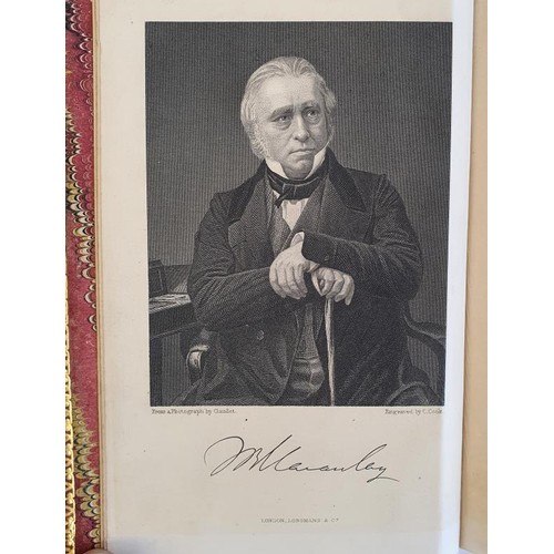 143 - The Life and Letters of Lord MacAulay; In two volumes [MACAULAY] TREVELYAN, George Otto M.P. Publish... 