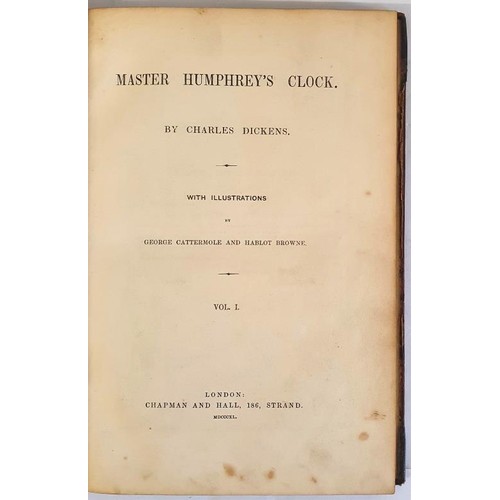 191 - Charles Dickens – Master Humphrey’s Clock, with illustrations by George Cattermole and H... 