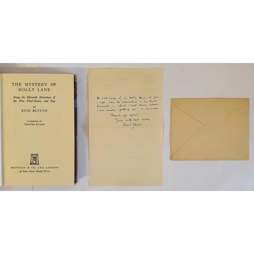 224 - Enid Blyton – Original handwritten letter, signed by Enid Blyton, original envelope also prese... 