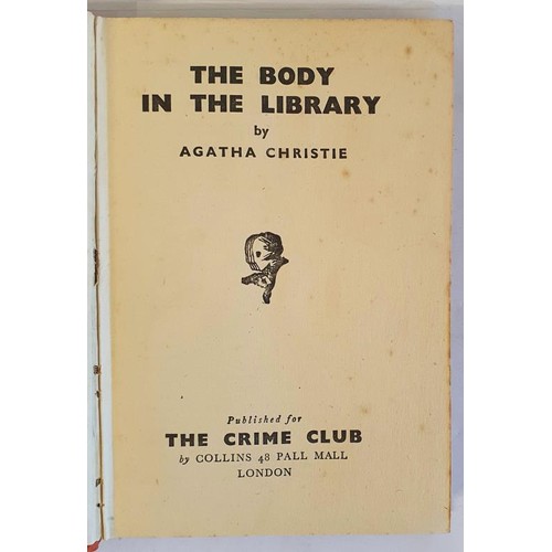 226 - Agatha Christie - The Body in the Library, published by The Crime Club, London, 1942. First UK Editi... 