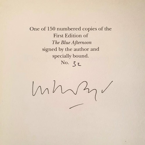 239 - William Boyd. The Blue Afternoon. SIGNED, Limited edition, no.32 of 150 copies specially bound. ... 