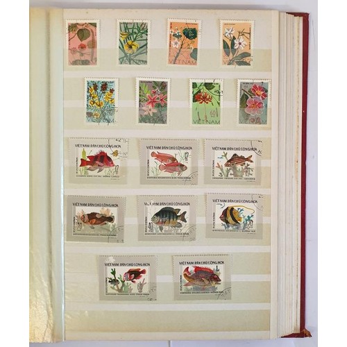 248 - 2 Attractive Stamp Albums with vintage and modern stamps compiled by a previous owner. early and dec... 