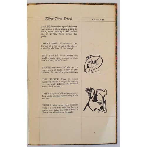 251 - Thirty Three Triads KINSELLA, Thomas Published by The Dolmen Press), (Dublin, 1955) First edition. T... 