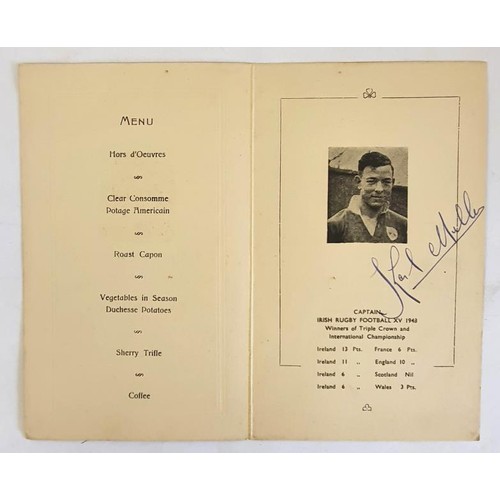 290 - A collection of c.23 Irish Rugby Programmes from the 1950's, many are signed by members of the teams... 