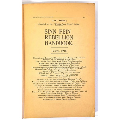 300 - Sinn Féin Rebellion Handbook For Easter 1916, (1917 Issue) in original wrappers