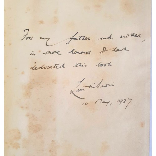 324 - León O Broin – Parnell – First edition, the dedication copy inscribed to the auth... 