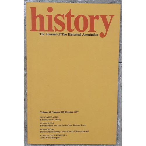 341 - Journals: History, The Journal of the Historical Association, 23 issues, earliest Nov 1970; Archives... 