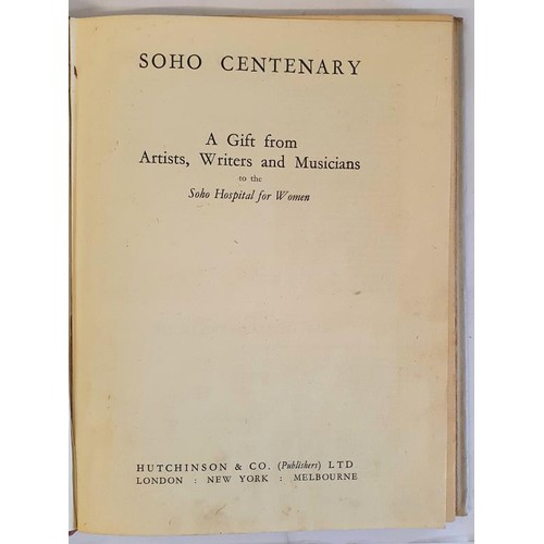 349 - Soho Centenary 1844-1944 A Gift from Artists, Writers and Musicians to the Soho Hospital for Women -... 