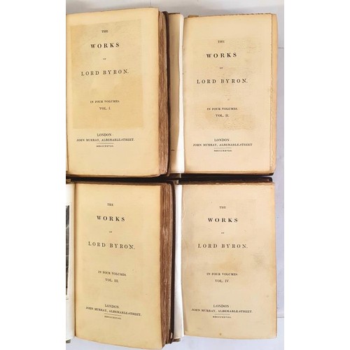 355 - Byron’s Works. The Works Of Lord Byron, In Four Volumes. London: John Murray, Abermarle-Street... 