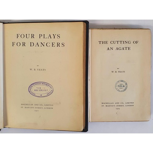 371 - W B Yeats: Four Plays For Dancers YEATS, William Butler Published by Macmillan, New York, 1921, 1st ... 