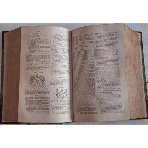 384 - Burke’s Peerage and Baronetage (1843). Later half-leather and marbled boards with original bac... 