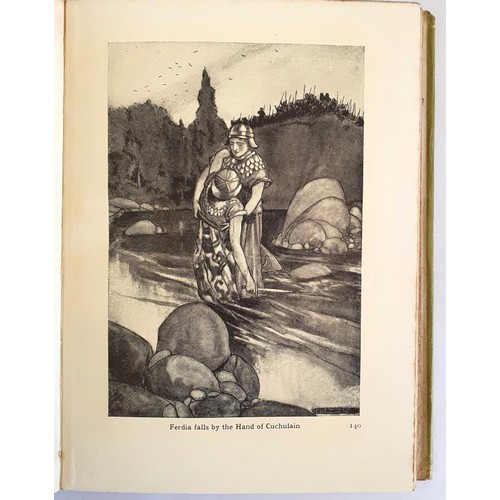 401 - Striking dust jacket. Cuchulainn The Hound of Ulster by Eleanor Hull. With 8 illustrations by Stephe... 