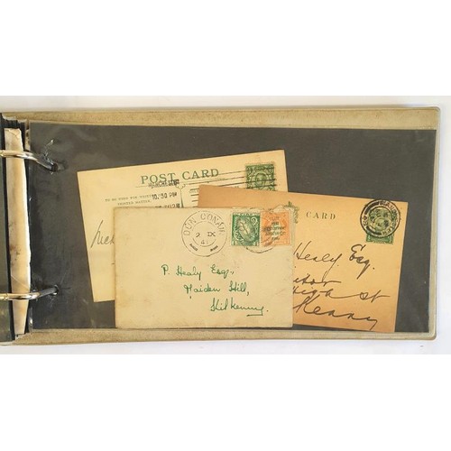 438 - Kilkenny Postal History. Collection of approximately 70 individual items in album. Correspondence an... 