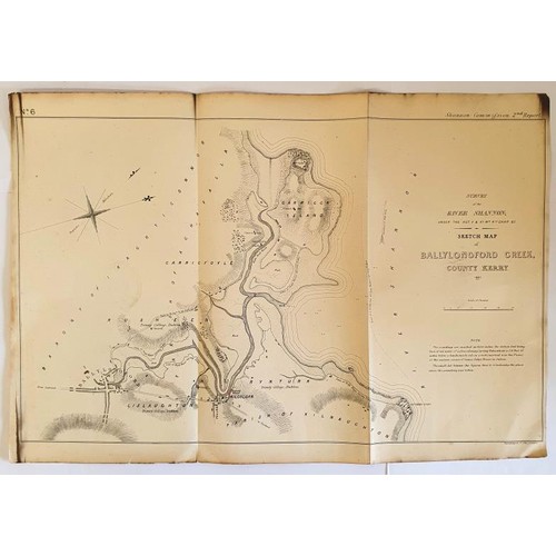 457 - [County Kerry 1837 Maps] Shannon Commission Report. Survey of the River Shannon. Tarbert Harbour; Ta... 