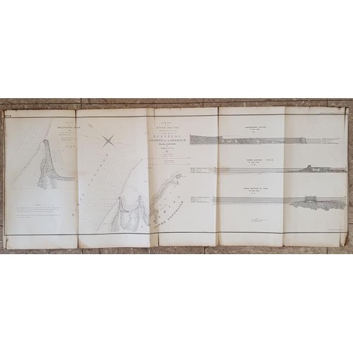 458 - [County Limerick 1837 Maps] Shannon Commission Report. Survey of the River Shannon. Foynes Harbour; ... 