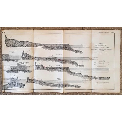 458 - [County Limerick 1837 Maps] Shannon Commission Report. Survey of the River Shannon. Foynes Harbour; ... 